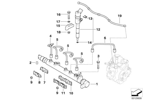 Оригинальная запчасть BMW 13537791936