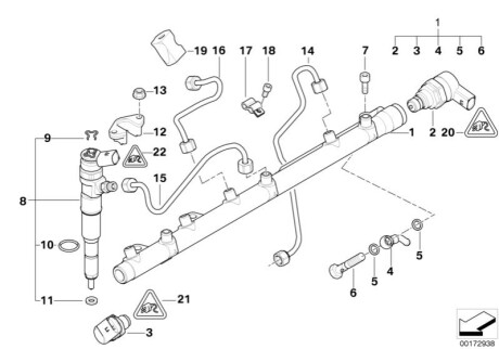 Топливная форсунка BMW 13537792096