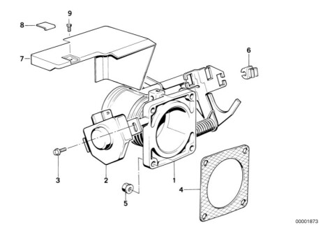 Корпус дросельної заслінки BMW 13541711008