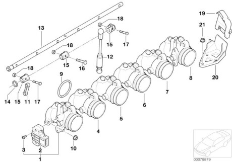 Прокладка впускного коллектора BMW 13547831483