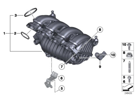 Оригинальная запчасть BMW 13627599905