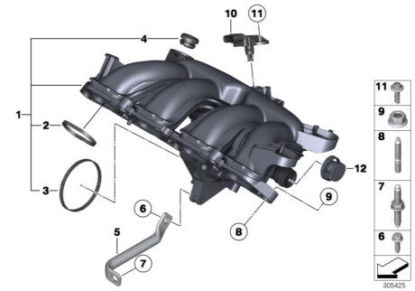 Оригинальная запчасть BMW 13627633664