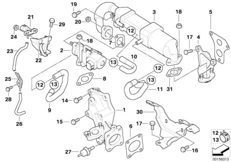 Оригинальная запчасть BMW 13627801387