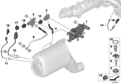 Оригинальная запчасть BMW 13627823945