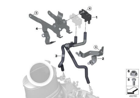 Оригинальная запчасть BMW 13628098309