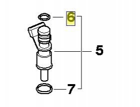 Уплотнительное кольцо инжектора BMW 13640148175