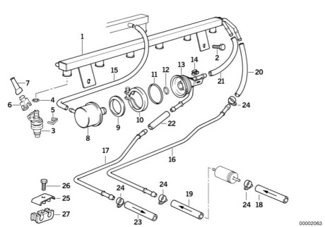 Топливная форсунка BMW 13641310641