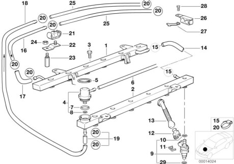 Форсунка інжектора BMW 13641731357