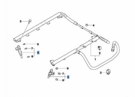 Клапанная форсунка BMW 13647839098