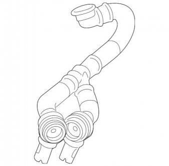 Трубка рецирк пов N54 BMW 13717594721