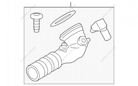 Патрубок наддува BMW 13717609810