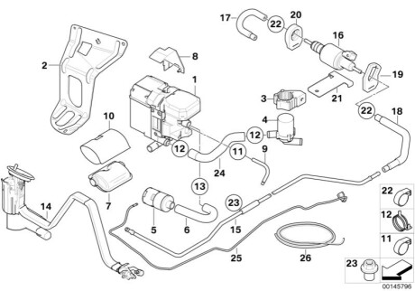 Паливний насос BMW 16117373468