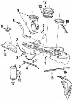 Помпа E36 палива BMW 16141182842