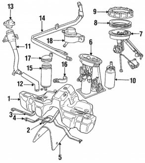 Топливный насос BMW 16146768653