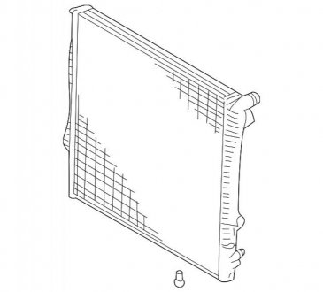 Радиатор, охлаждение двигателя BMW 17101439101