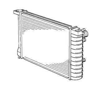 Радиатор, охлаждение двигателя BMW 17111712823
