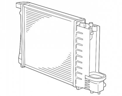 Радіатор A=440MM BMW 17111728907