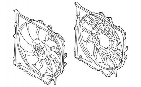 Вентилятор, охолодження двигуна BMW 17113452509