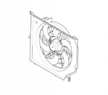 Вентилятор охлаждения двигателя в сборе BMW 17117510085