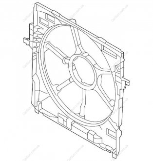 Кожух вентилятора BMW 17117575258
