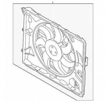 Вентилятор, охолодження двигуна BMW 17117590699