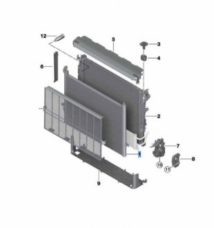 Радіатор ОЖ BMW 17118619622