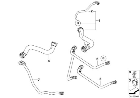 Патрубок радіатора BMW 17127799748