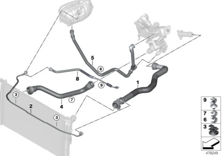 Шланг BMW 17128514078