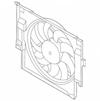 Кожух з вентил 600W BMW 17418642161