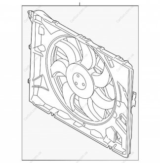 Вентилятор в сборе BMW 17425A3F106