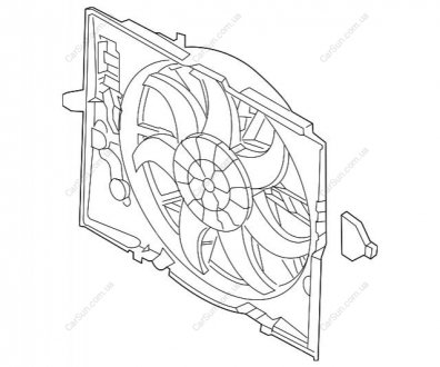 Вентилятор охлаждения двигателя BMW 17427524881