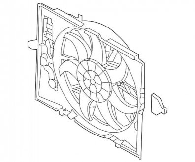 Вентилятор, охолодження двигуна BMW 17427526824