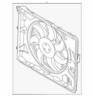 Збірка вентилятора BMW 17427562080