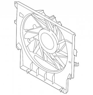 Кожух вентилятора BMW 17427601677