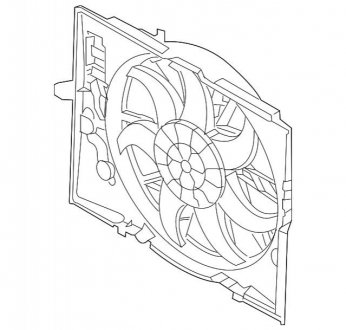 Вентилятор охолодження з рамою BMW 17427603658