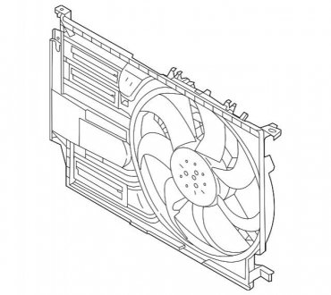 Вентилятор охолодження з рамою BMW 17427617610