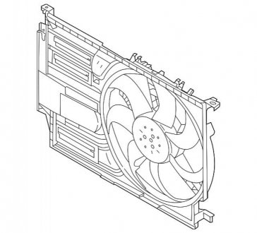 Вентилятор охолодження двигуна BMW 17427617611