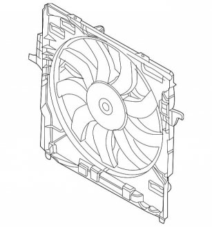 Вентилятор охолодження двигуна BMW 17427634472