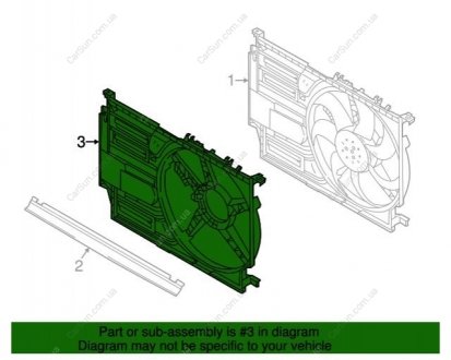 Вентилятор охолодження двигуна BMW 17427637189 (фото 1)