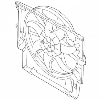 Вентилятор охолодження двигуна 600W BMW 17428472321 (фото 1)