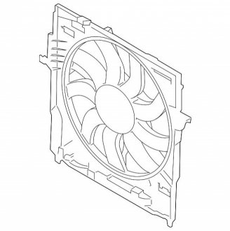 Збірка вентилятора BMW 17428509742