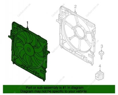 Збірка вентилятора BMW 17428509746 (фото 1)
