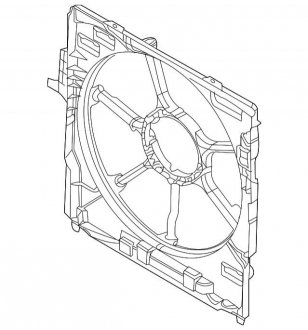 Кожух вентилятора BMW 17428509747
