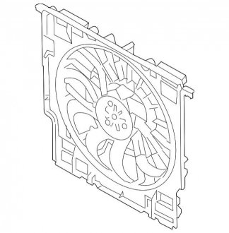 Вентилятор охолодження з рамою BMW 17428655761