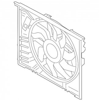 Кожух вентилятора з вентилятором (500W) BMW 17428666816