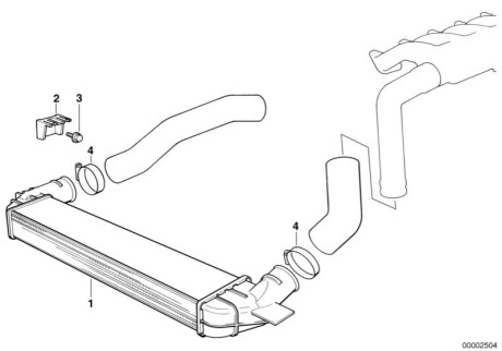 Интеркулер BMW 17512244740