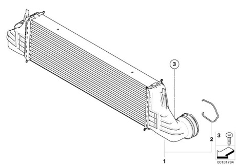 Нтеркулер BMW 17517791231