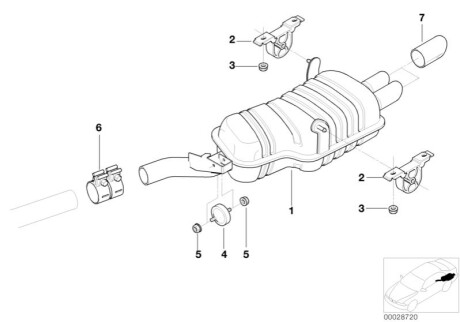 Глушитель BMW 18101437602