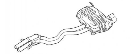 Глушитель и труба BMW 18107520237
