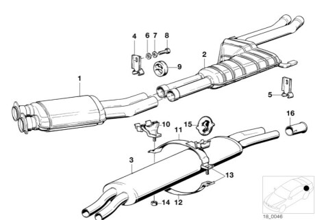 Резонатор BMW 18121175688